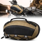 Handlebar Tool Bag Oil-waxed Canvas Motorcycle Front Fork Saddle Storage Pouch. Fixed Price $28.79.