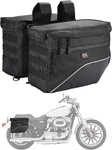 Kemimoto Upgrade Motorcycle Saddle Bags Middle-sized Throw One Size, Black. Fixed Price $136.99.