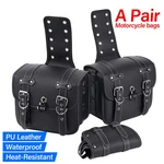 Motorcycle Saddlebags Leather Waterproof Universal Pair For Harley Honda Yamaha. Fixed Price $38.99.