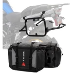 Tusk 1999660066F468-52D065 Pannier Racks With Olympus Bags Black/grey W/. Fixed Price $673.77.