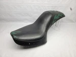 84-99 Harley Fxst Softail Mustang Fastback Seat W / Green Flame Inlay 75444. Fixed Price $195.95.