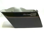 Nos Harley Saddlebag Bottom Left Hand, Vivid Black With Pin Stripe Pn 90867-90VK. Fixed Price $225.00.