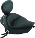 Mustang Wide Solo Seat W/removable Backrest Black Studded Harley Xl 04-20 79439. Fixed Price $639.94.
