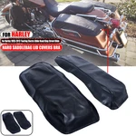 Pair Black Hard Saddlebags Lid Covers For Harley 1993-2013 Touring Flhr Flht. Fixed Price $40.10.