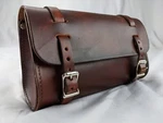 Kawasaki Vulcan, Eliminator, Genuine Leather Biker Tool Pouch/bag Apbp-p. Fixed Price $53.00.