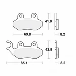 Trw Brake Pads Front 1 Set MCB684EC For Sym Hd Dd 2005-2008. Fixed Price $23.81.