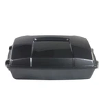 Vivid Black Chopped Pack Pak Trunk For Harley Touring 1993-2013. Fixed Price $169.95.