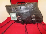 Diamond Plate 9 Piece Leather Motorcycle Biker Bag Luggage-fits Most Bikes. Fixed Price $80.00.