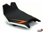 Ktm RC8R Seat Cover 2008-2015 Black White Orange Carbon Fiber Look Luimoto. Fixed Price $150.00.