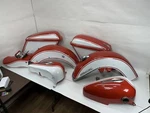 Harley-davidson Panhead Duo Glide Tank Fenders Saddlebags Paint Set. Fixed Price $3695.00.