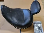 Mustang 79762 Studded Wide Touring Solo Seat W/backrest 14+ Indian Chief. Fixed Price $449.99.