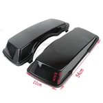 Vivid Black Upper Saddlebags Lids Cover Fit For Harley Touring 94-13. Fixed Price $74.99.