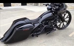 1997-2007 Harley Davidson Touring Custom Bagger Extended Kit Stretch Saddlebags. Fixed Price $1199.00.