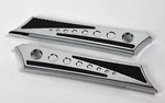 Chrome-e-o Harley Davidson Saddlebag Latch Hinge Covers 2014-2019 Rub. Fixed Price $189.99.