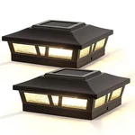 Oxford Black Integrated Led 6 In. Aluminum Solar Post Cap (2-PACK). Fixed Price $78.37.
