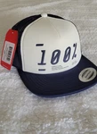 100PERCENT Transfer Trucker Hat Navy Osfm Authentic Snapback. Fixed Price $24.95.