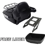King Trunk Backrest Luggage Mount Rack Fit For Harley Touring Glide 2014-26 Tcmt. Fixed Price $299.50.
