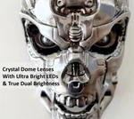 Skull Tail Lights Brake & Signals Harley Motorcycle Saddle Bag (show Quality). Fixed Price $159.50.