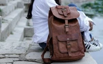 Genuine Leather Pittu Backpack Laptop Rucksack Messenger Satchel Handmade Bag. Fixed Price $72.38.