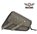 Motorbike Touring Leather Distressed Brown Solo Swing Arm Water Proof Luggage. Fixed Price $74.99.