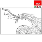 Givi 7707FZ Rear Luggage Rack X Plate Matching Case Not Included. Fixed Price $78.03.
