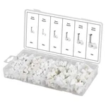 240 Pc Round Cable Clips With Nail Cord Holder Wall Mounting Tacks. Fixed Price $14.95.