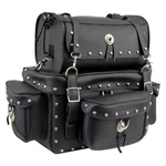 Milwaukee Leather MP8100S Pvc 3PC Studded Motorcycle Touring Pack Sissybar Bag. Fixed Price $159.00.