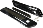 Black Saddlebag Outer Lid Hinge Latch Covers For Harley One Size, Smoke. Fixed Price $70.33.