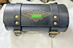 Pure Leather Tool Bag Engraved For Harley Davidson Motorcycle In Black Color. Fixed Price $46.74.