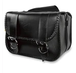 New Willie & Max Braided Straight Touring Saddlebags, Black, 35010132, 58330-20*. Fixed Price $225.00.