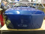 Oem Harley King Pak Pack Luggage Box Touring 1991 Candy Sapphire Sunglo. Fixed Price $199.98.