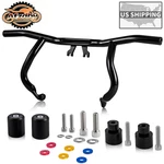 Front Engine Guard Crash Flat Out Bar For Harley Touring Street Road Glide 14-26. Fixed Price $143.99.