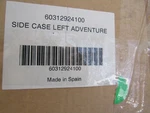 Ktm 60312924100 Left Touring Side Case Pannier Adventure 1190 1290 Oem. Fixed Price $550.88.