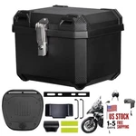 Motorcycle Top Case, Universal Pp Plastic Trunk Motorbike Tail Box For All. Fixed Price $133.25.