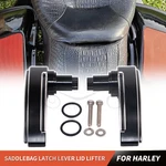 Black Cnc Aluminum Saddlebag Latch Lifters For Harley Cvo Electra Road Tri Glide. Fixed Price $21.22.