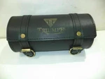 New Black Color Pure Leather Triumph Engraved Tool Roll Bag. Fixed Price $43.99.