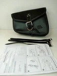 Kemimoto Black Leather Motorcycle Saddle Luggage (1 Bag) See Pic. Fixed Price $22.80.