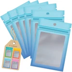 100 Mylar Resealable Bags, Clear Gradient Packing For Food Storage, Sm. Fixed Price $12.93.