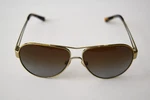 Tory Burch Aviator Gold Havana Polarized TY6060 3041T5 55-12-140 Sunglasses. Fixed Price $49.99.
