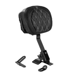 For Harley Touring Road King White Diamond Mid Backrest W/ Storage Bag 1994-2025. Fixed Price $95.99.