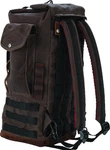 Burly Sissy Bar Bag Dark Oak Waxed Cotton Harley B15-1013D. Fixed Price $183.99.