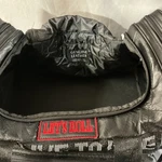 Vintage Leather Travel Live Ride Motorcycle Barrel Bag Route 66 Diamond Plate. Fixed Price $19.95.