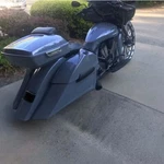 Victory Cross Country Touring Motorcycle Fiberglass 8" With Tweeter Speaker Lids. Fixed Price $227.00.