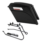 Hard Saddlebags Bag+conversion Brackets Fit For Harley Softail 84-17 Tcmt. Fixed Price $239.50.