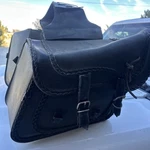 Willie & Max Braided Fleetside Slant Saddlebags. Fixed Price $222.00.