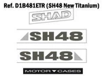 Shad Replacement Sticker For Top Suitcase, Dark Grey SH48. Fixed Price $38.84.