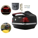 Universal Motorcycle Box Luggage Trunk W/tail Light For Honda Harley Yamaha. Fixed Price $80.30.