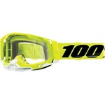 100% Racecraft 2 Goggles Fluo Yellow Clear Lens Atv Utv Offroad Motocross Riding. Fixed Price $73.95.