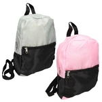 2 Of Green & Pink Front Pocket 13.5" Kid's Oxford Fabric Small Backpack Bag. Fixed Price $6.99.