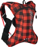 Uswe Fits Outlander Hydration Pack 2L Flannel Red/black For Mountain Biking. Fixed Price $109.99.